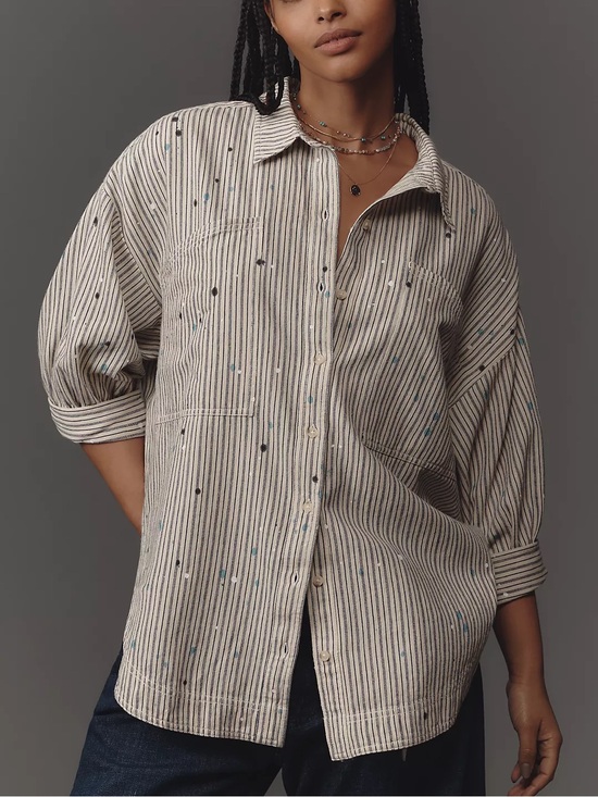 Pilcro Tops - PILCRO Studio Smock Buttondown Shirt